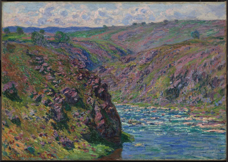 Creuse Vadisi (güneş ışığının etkisi) - Claude Monet