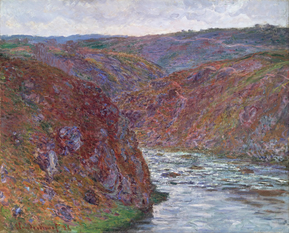 La vallée de la Creuse (jour gris) - Claude Monet image 1 copie de tableau peinte à la main
