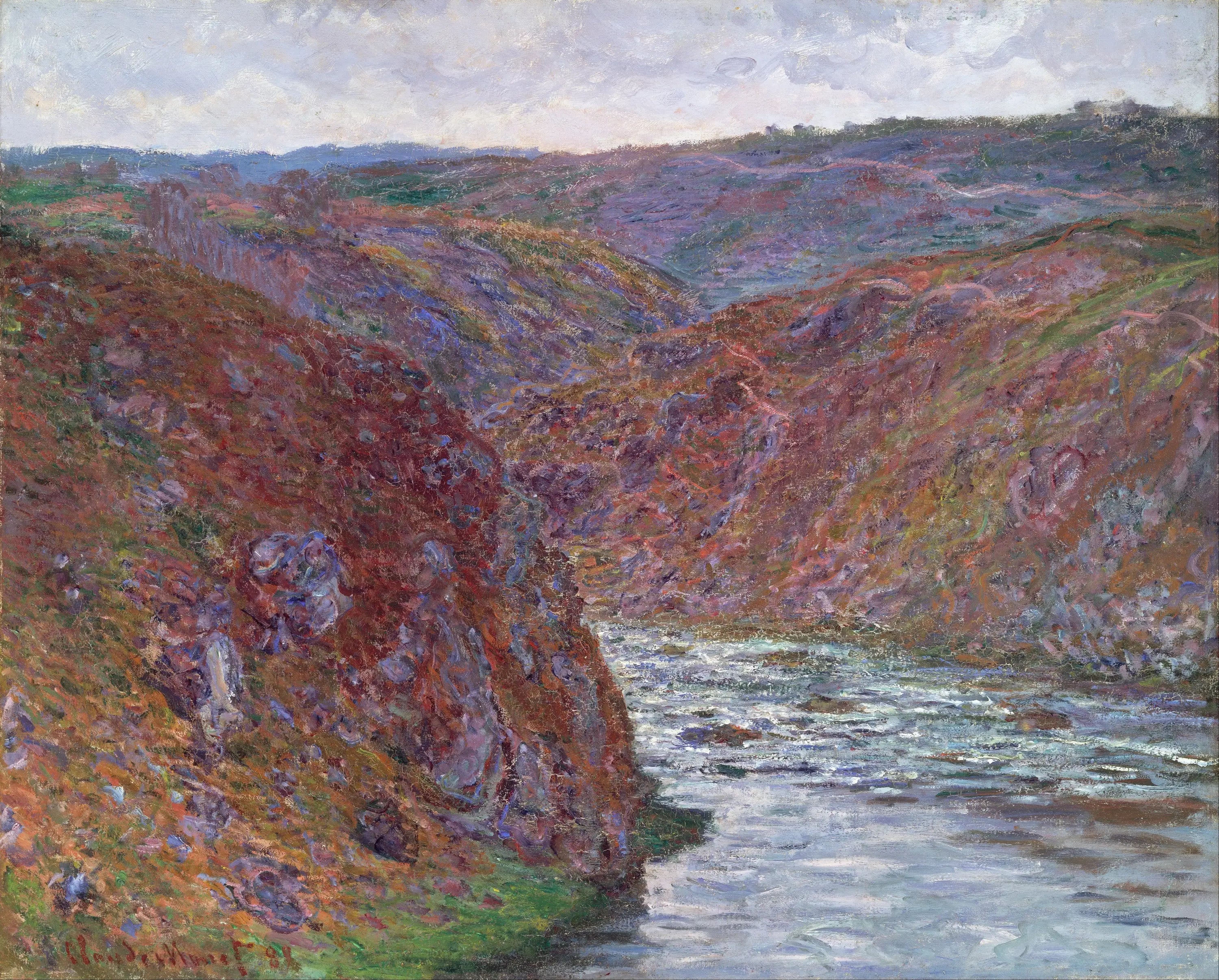 La vallée de la Creuse (jour gris) - Claude Monet image 1 copie de tableau peinte à la main