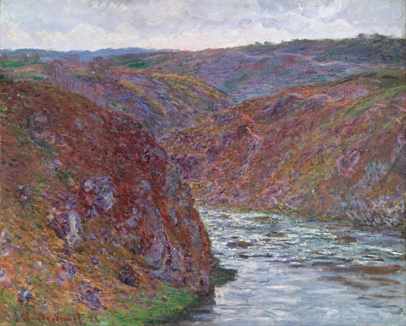 Creuse Vadisi (gri gün) - Claude Monet