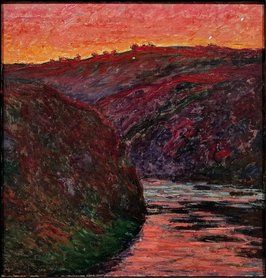 Creuse Vadisi, gün batımı - Claude Monet