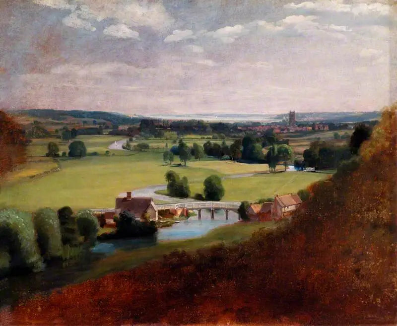 Stour Vadisi ve uzakta Dedham - John Constable