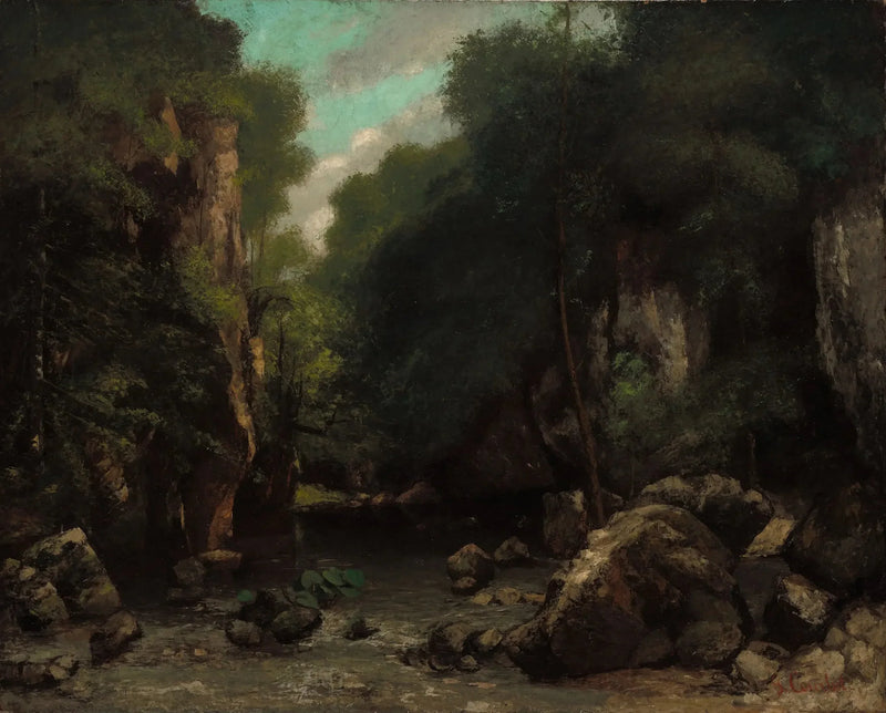 Kara Kuyusu Vadisi - Gustave Courbet