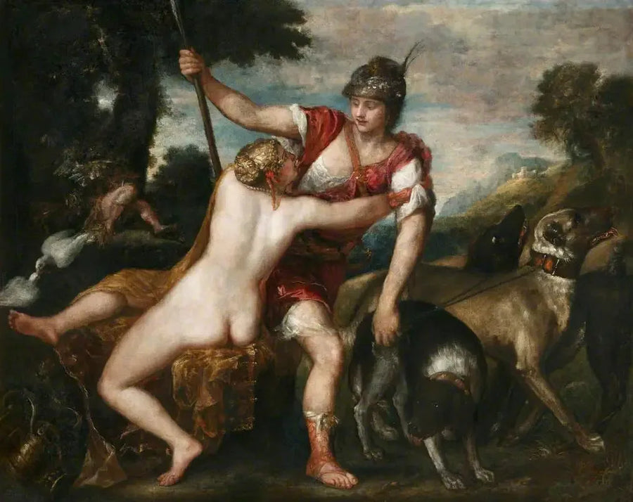 Rokeby'den Venüs ve Adonis - Titian