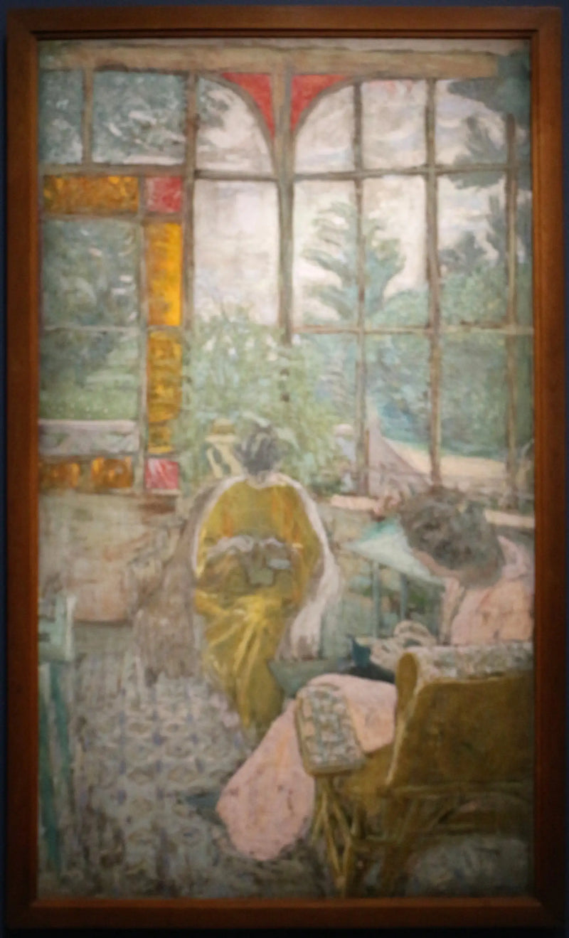 Loctudy'deki Coadigou Verandası, Marcelle Aron ve Marthe Mellot - Édouard Vuillard