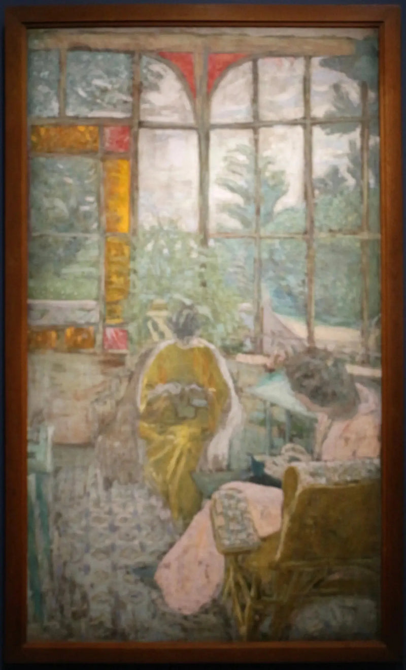 Loctudy'deki Coadigou Verandası, Marcelle Aron ve Marthe Mellot - Édouard Vuillard