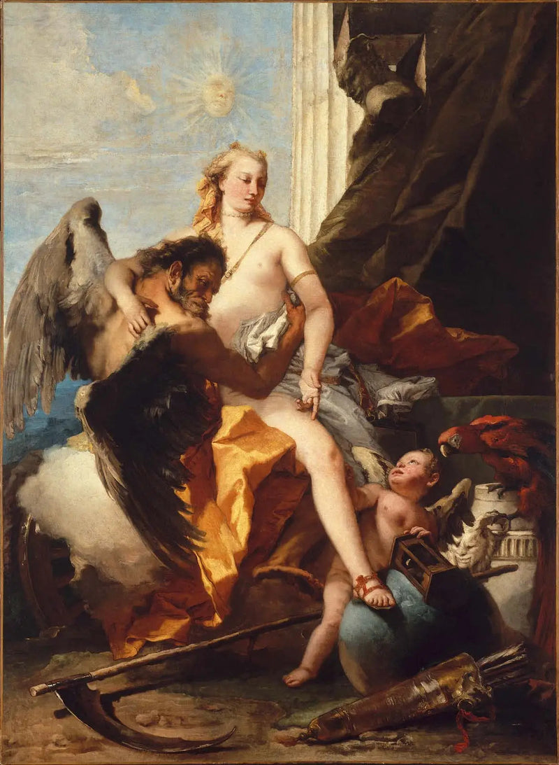 Zaman tarafından ortaya çıkarılan gerçeklik - Giovanni Battista Tiepolo