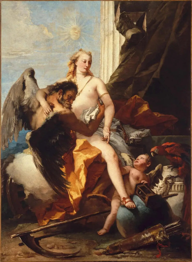 Zaman tarafından ortaya çıkarılan gerçeklik - Giovanni Battista Tiepolo