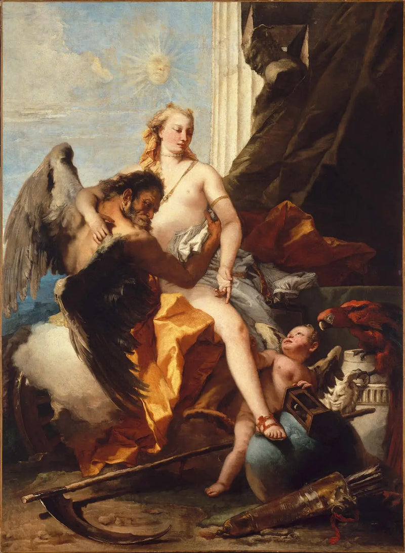 Zaman tarafından ortaya çıkarılan gerçeklik - Giovanni Battista Tiepolo
