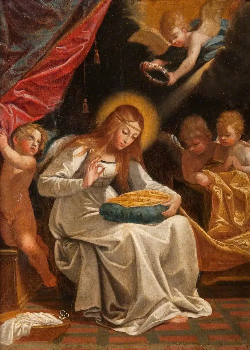 İşlemeli Meryem Ana - Guido Reni