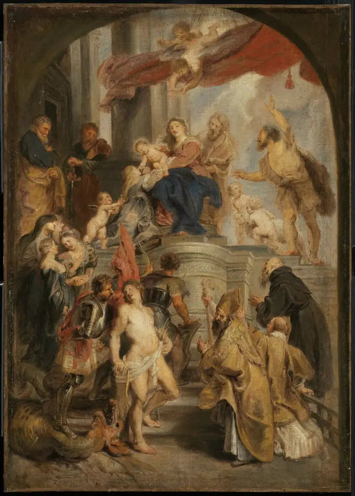 La Vierge à l'Enfant adorée par les saints - Peter Paul Rubens