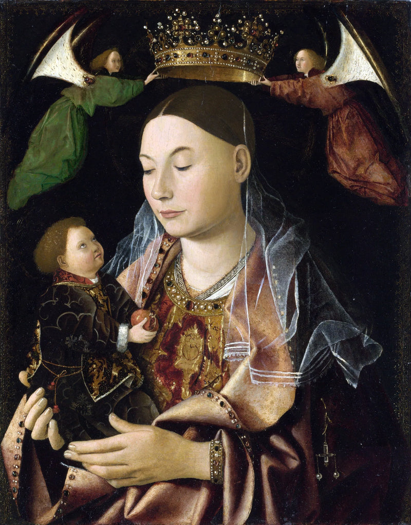 İsa ve Meryem Ana - Antonello de Messine