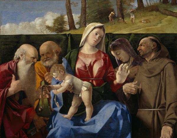 İsa ve Çocuk Meryem ile Azizler - Lorenzo Lotto