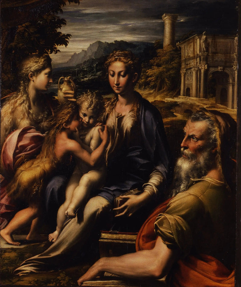 İsa ve Çocuk Meryem ile Azizler - Parmigianino