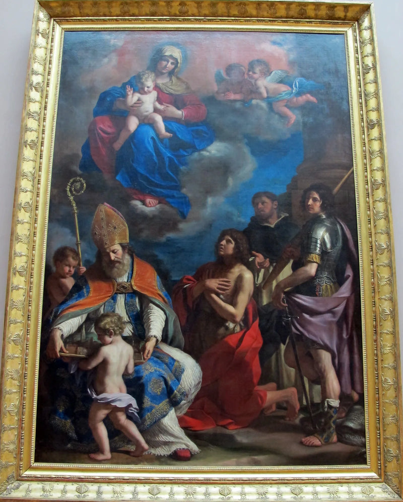 Meryem Ana ve Çocuk ile Dört Azize - Guercino