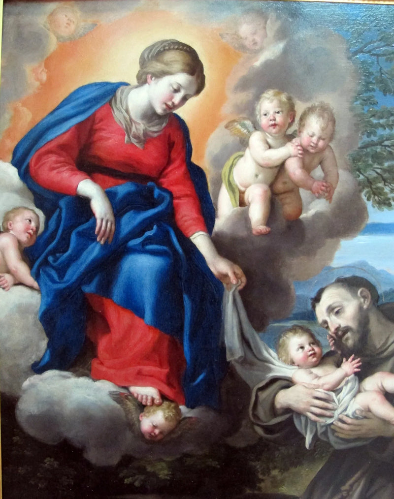 İsa ve Meryem Ana ile Aziz François - Domenichino
