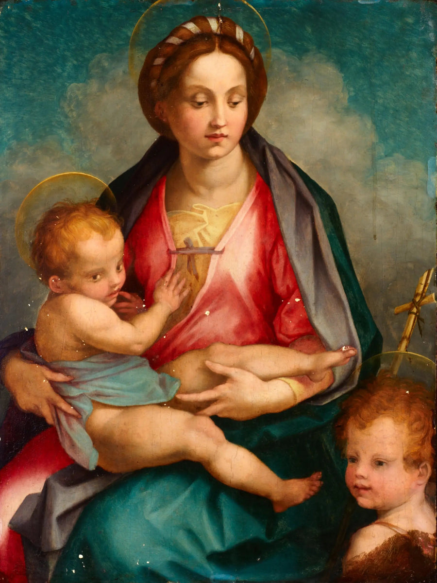 İsa ve Çocuk Meryem Ana - Andrea del Sarto