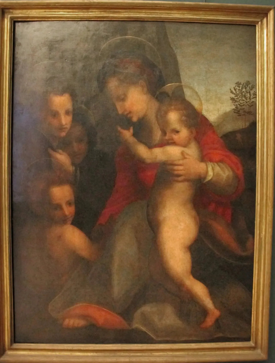 İsa ve Çocuk Vaftizci Yahya ile Meleklerle Meryem Ana - Andrea del Sarto