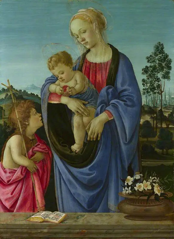 İsa ve Çocuk Meryem - Filippino Lippi