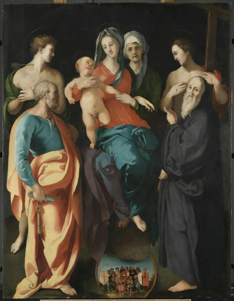 İsa Çocuk ve Aziz Anne ile Dört Aziz - Pontormo