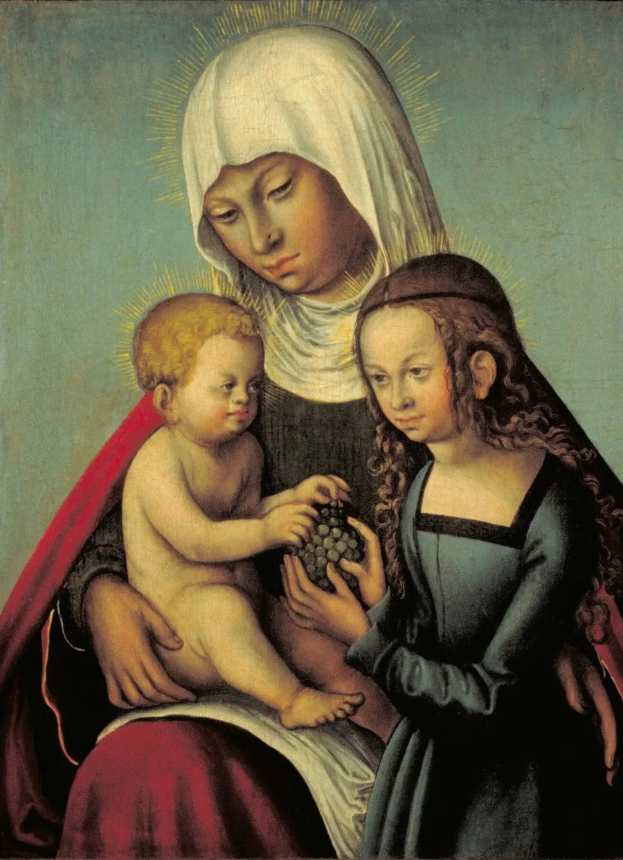 İsa ve Meryem Ana ile Azize Anne - Lucas Cranach the Elder