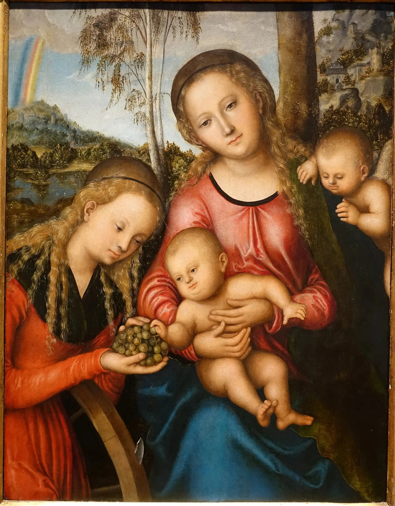 İsa ve Meryem Ana ile Aziz Catherine - Lucas Cranach the Elder