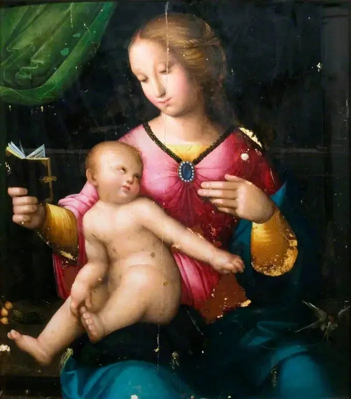 Çocuklu Meryem ve İskender - Raphael Sanzio