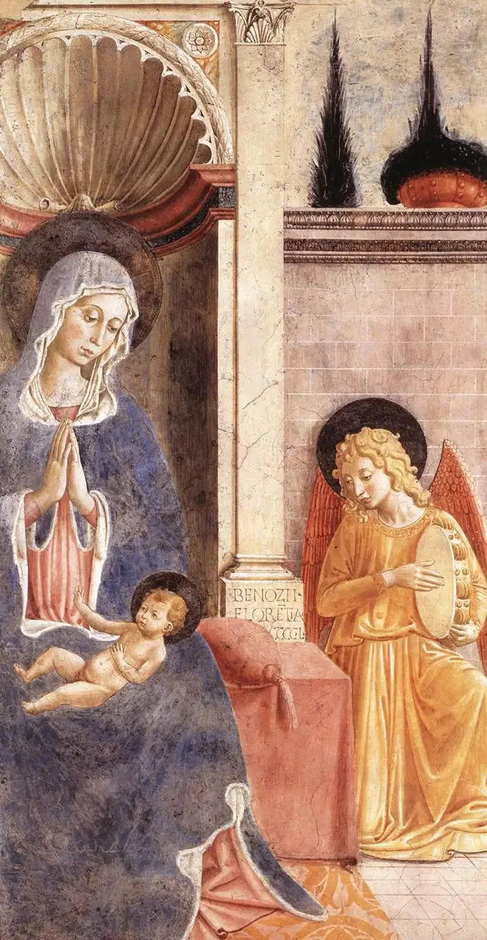 İsa ve Meryem Ana - Benozzo Gozzoli
