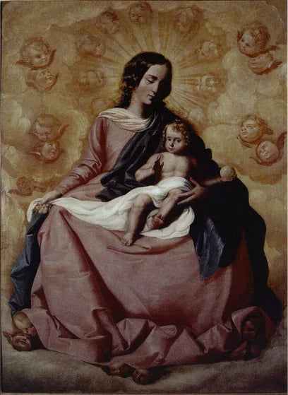 İsa ve Meryem Ana'nın Yüceltilmiş Görüntüsü - Francisco de Zurbarán
