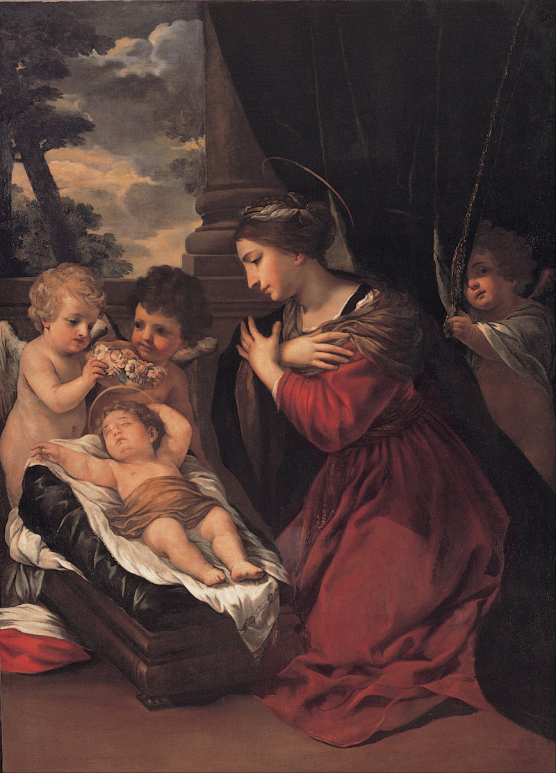 İsa ve Meryem Ana ile Melekler - Pietro da Cortona