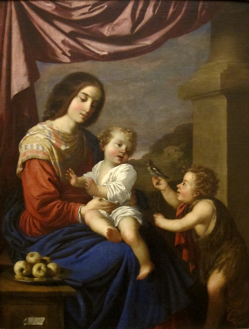 İsa Çocuk ve Aziz Yuhanna Çocuk Meryem Ana - Francisco de Zurbarán