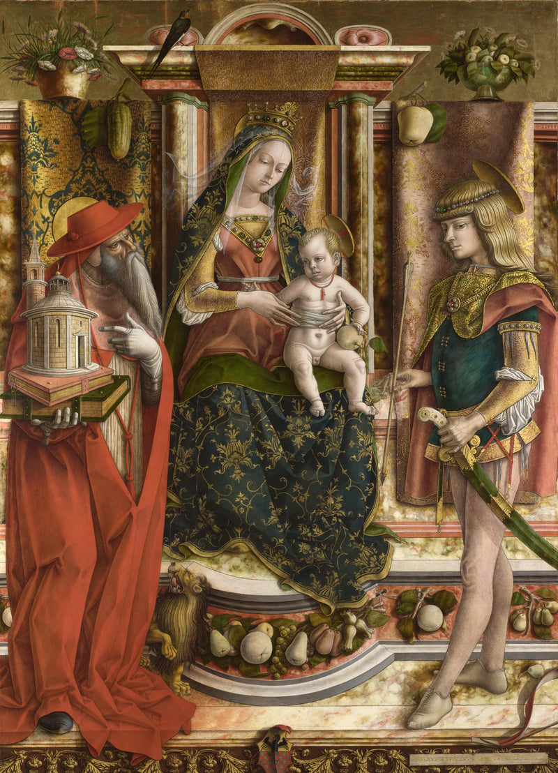 İsa'nın Meryem Ana'sı ve Sırlı Kırlangıç - Carlo Crivelli