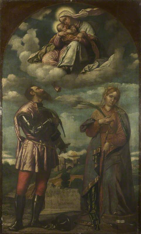 La Vierge à l’Enfant avec des saints - Alessandro Bonvicino - Alpha Reproduction