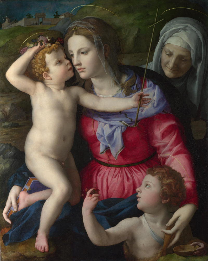 İsa ve Çocuk Meryem ile Azizler - Bronzino