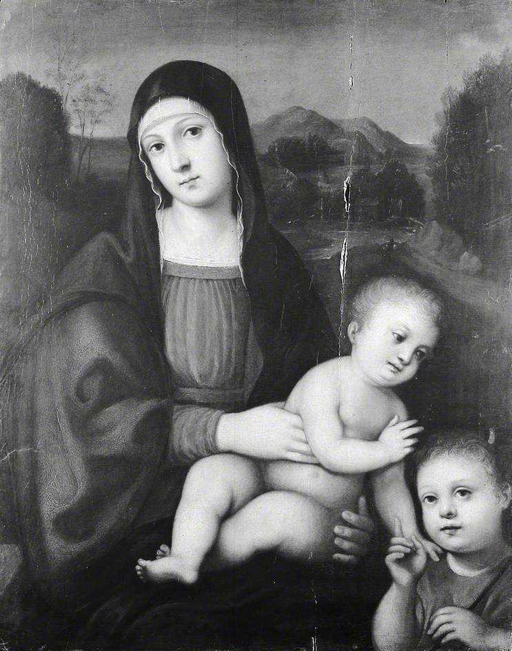 La Vierge à l'Enfant avec le jeune saint Jean-Baptiste - Francesco Francia
