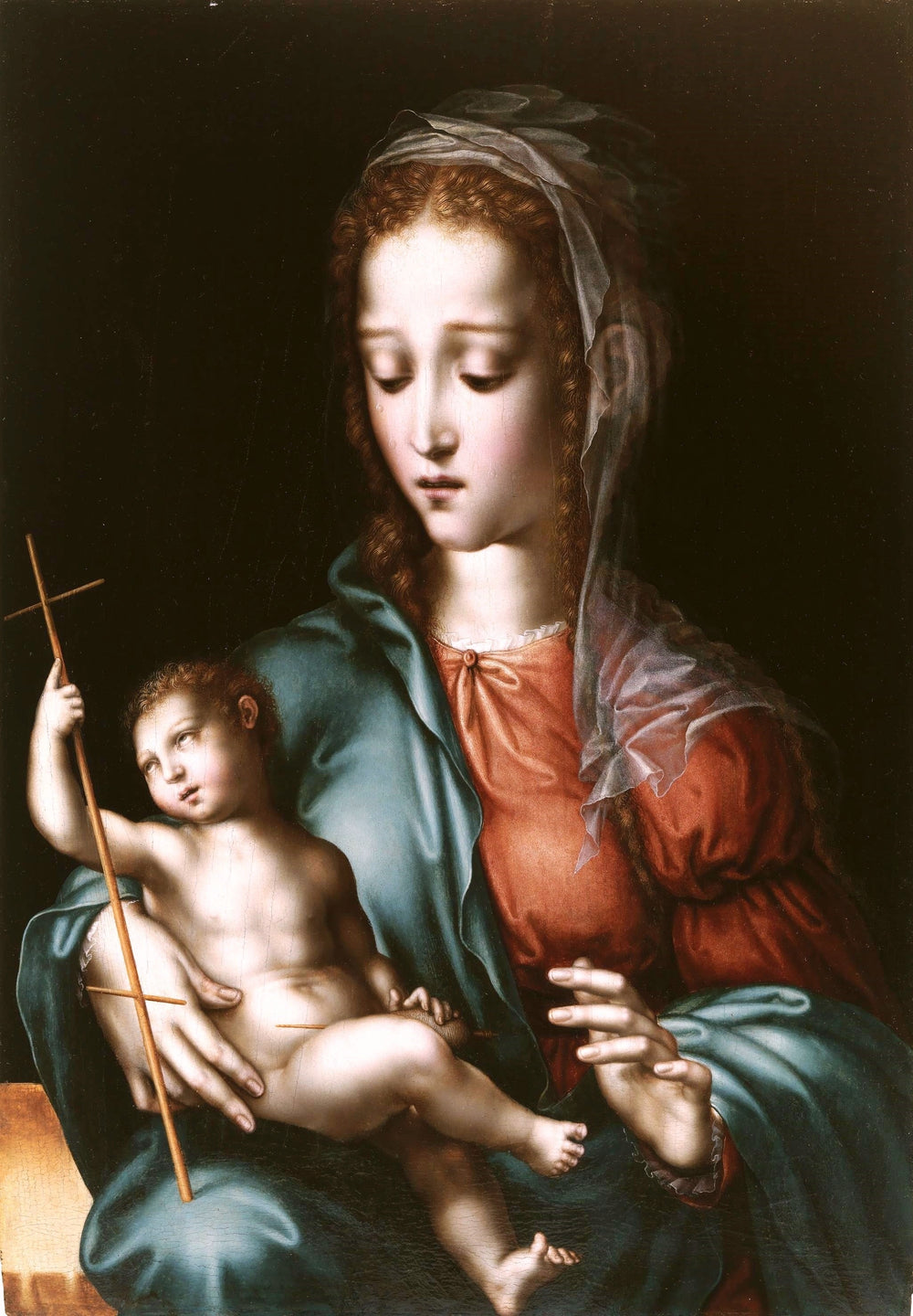 La Vierge à l’Enfant avec un fuseau - Luis de Morales - Alpha Reproduction