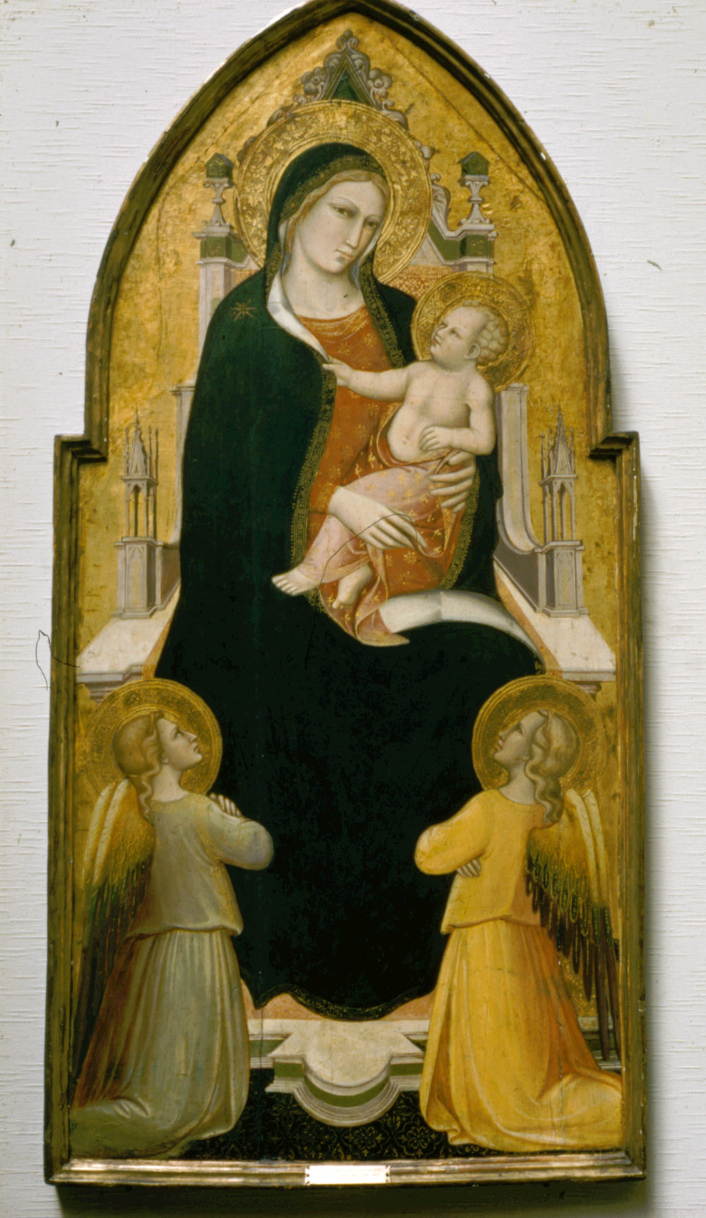 La Vierge à l’Enfant trônant avec des anges - Spinello Aretino - Alpha Reproduction