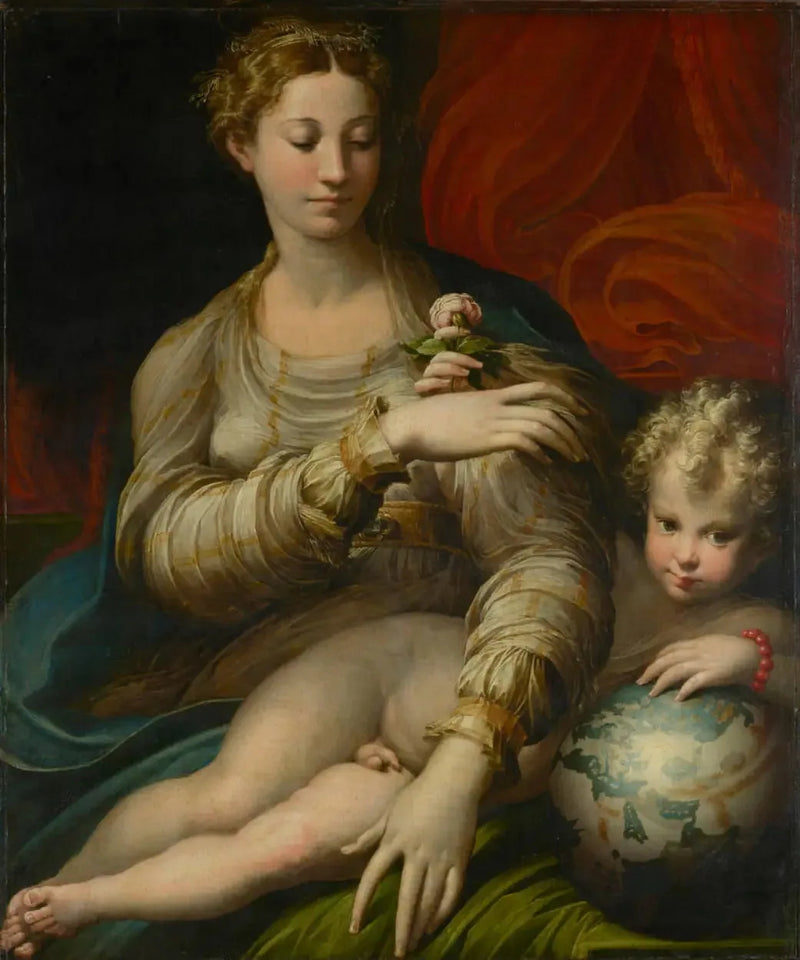 Güzel Ana ve Gül - Parmigianino