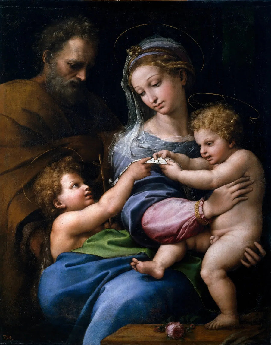 Gül ile Meryem - Raphael Sanzio