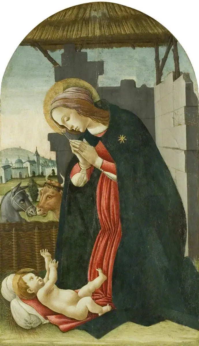 La Vierge adorant l'Enfant Jésus - Sandro Botticelli