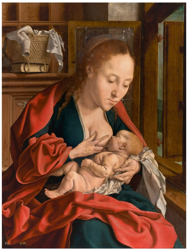 İsa'yı emziren Meryem - Marinus van Reymerswale