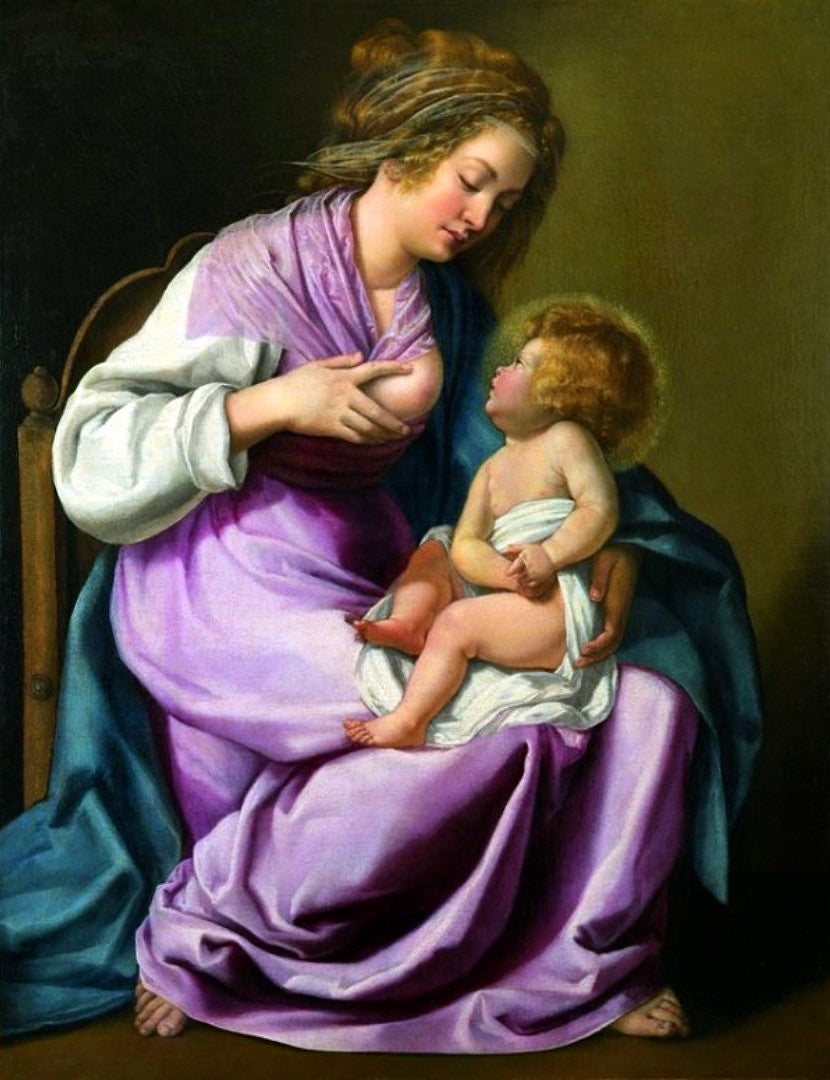 La Vierge allaitant l'Enfant - Artemisia Gentileschi