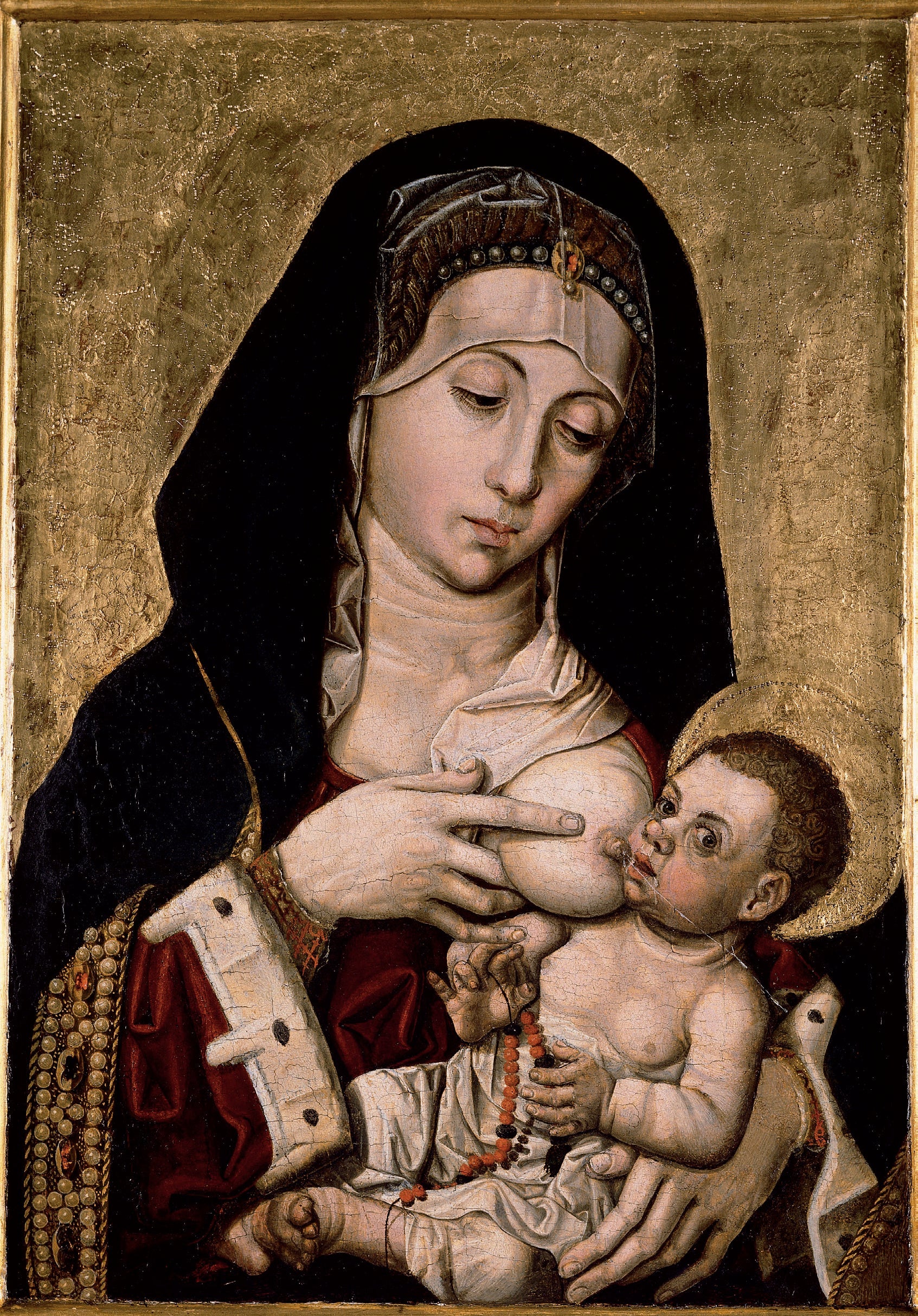 La Vierge allaitante - Bartolomé Bermejo - Alpha Reproduction