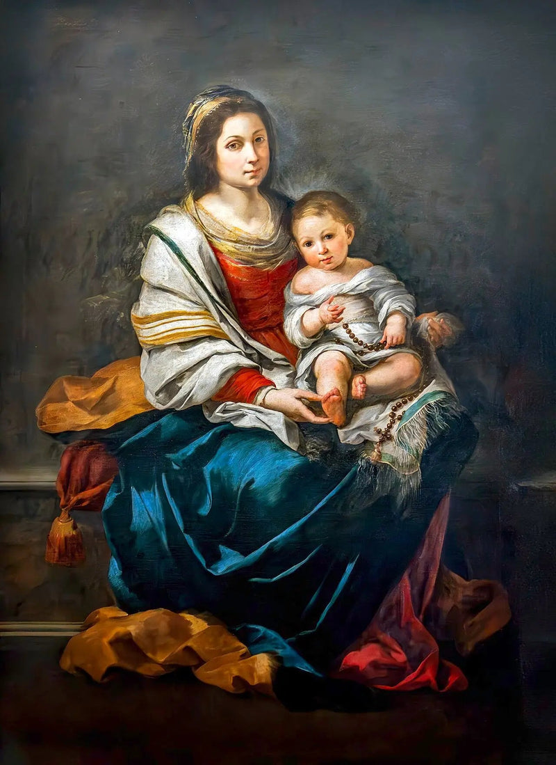 Meryem Ana ve Tesbih - Bartolomé Esteban Murillo