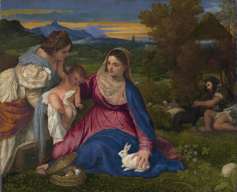 Bakire ve Tavşan - Titian