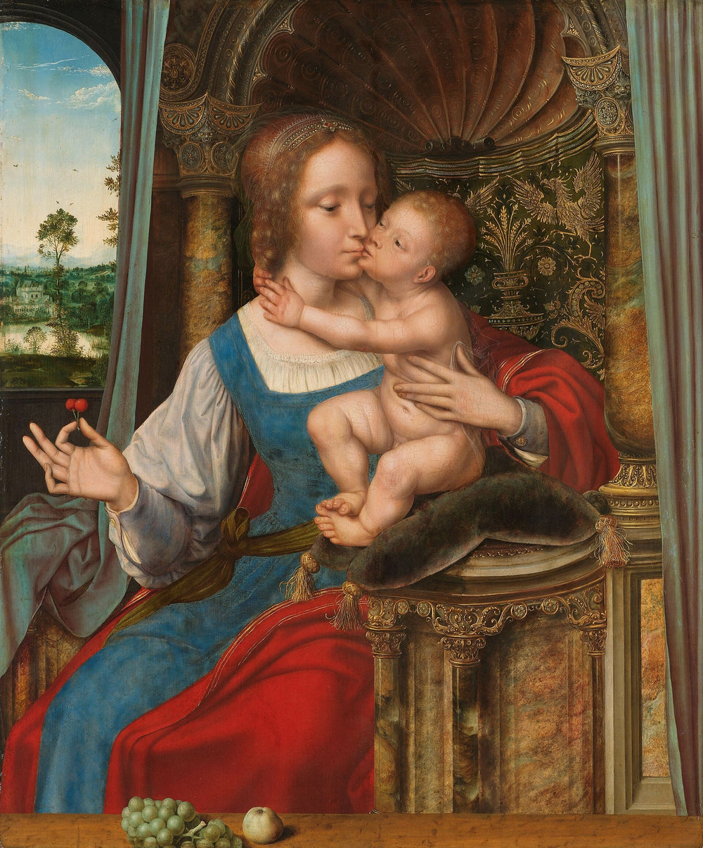 La Vierge aux cerises - Quentin Metsys - Alpha Reproduction