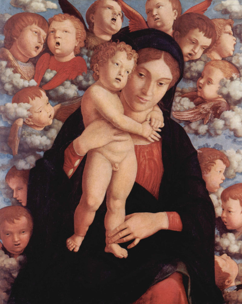 Meryem Ana ve Serafiler - Andrea Mantegna