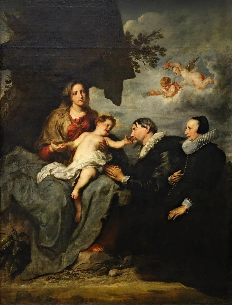 İki Bağışçıyla Meryem Ana - Antoine van Dyck