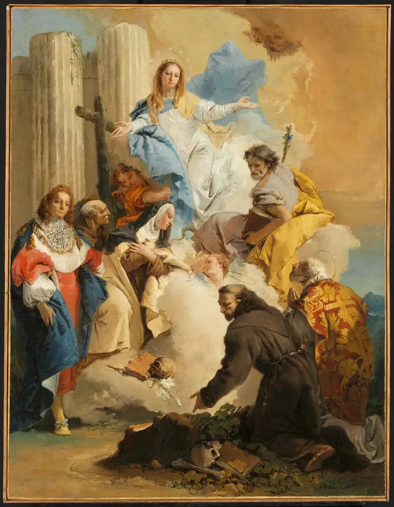Altı Azizli Meryem - Giovanni Battista Tiepolo