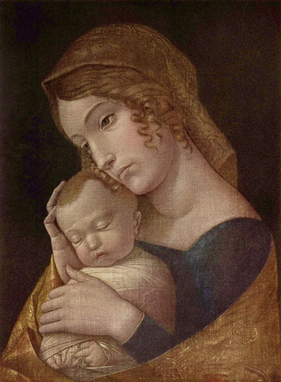 Uyuyan Çocukla Meryem Ana - Andrea Mantegna